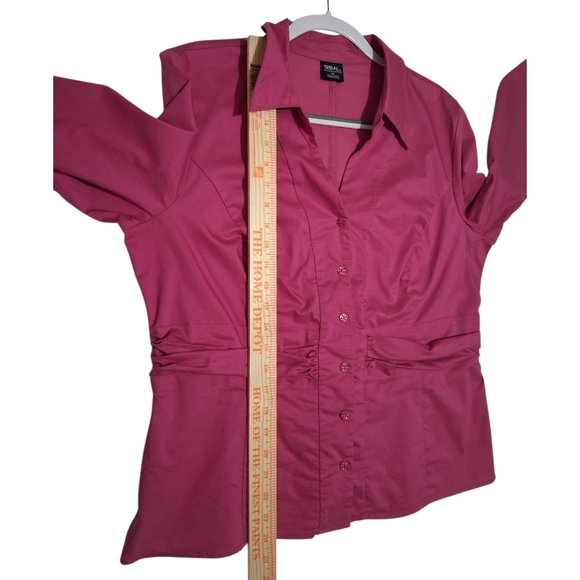 EUC TRIBAL Sz. 14 Purple Long Sleeve Button Down Shirt - Picture 6 of 12